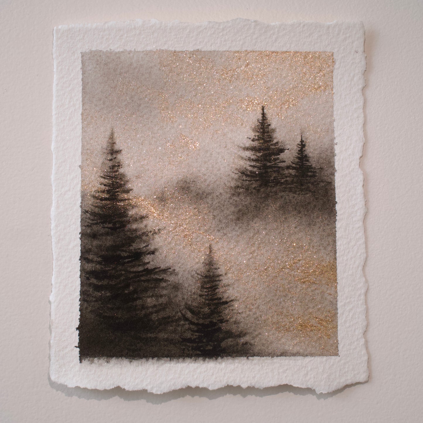 Golden Mist - Original Mini Watercolour Painting