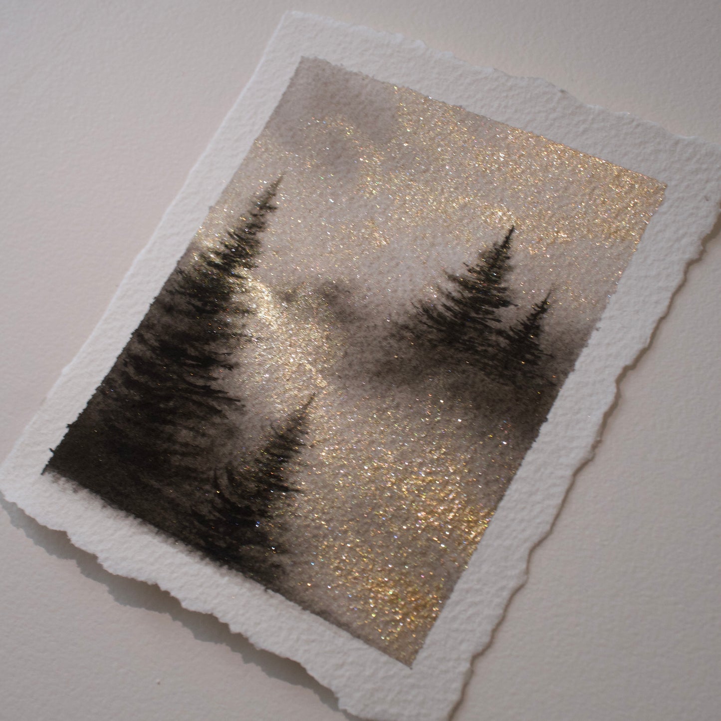 Golden Mist - Original Mini Watercolour Painting