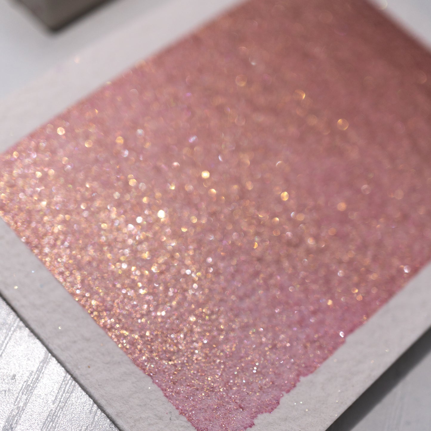 Rose Gold Shimmer Watercolour