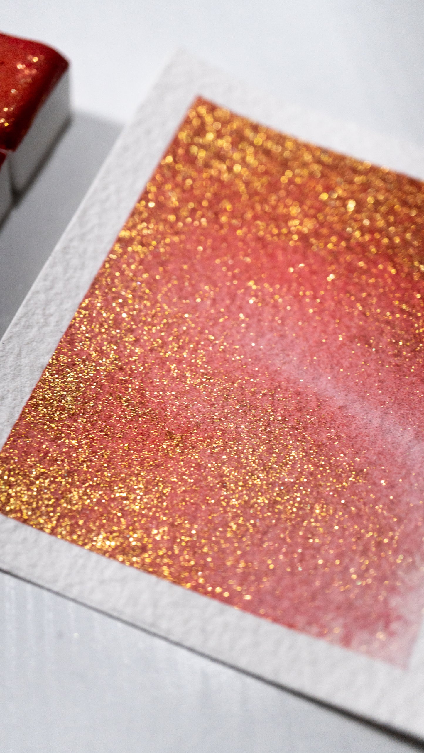Lava Sparkle Shimmer Watercolour