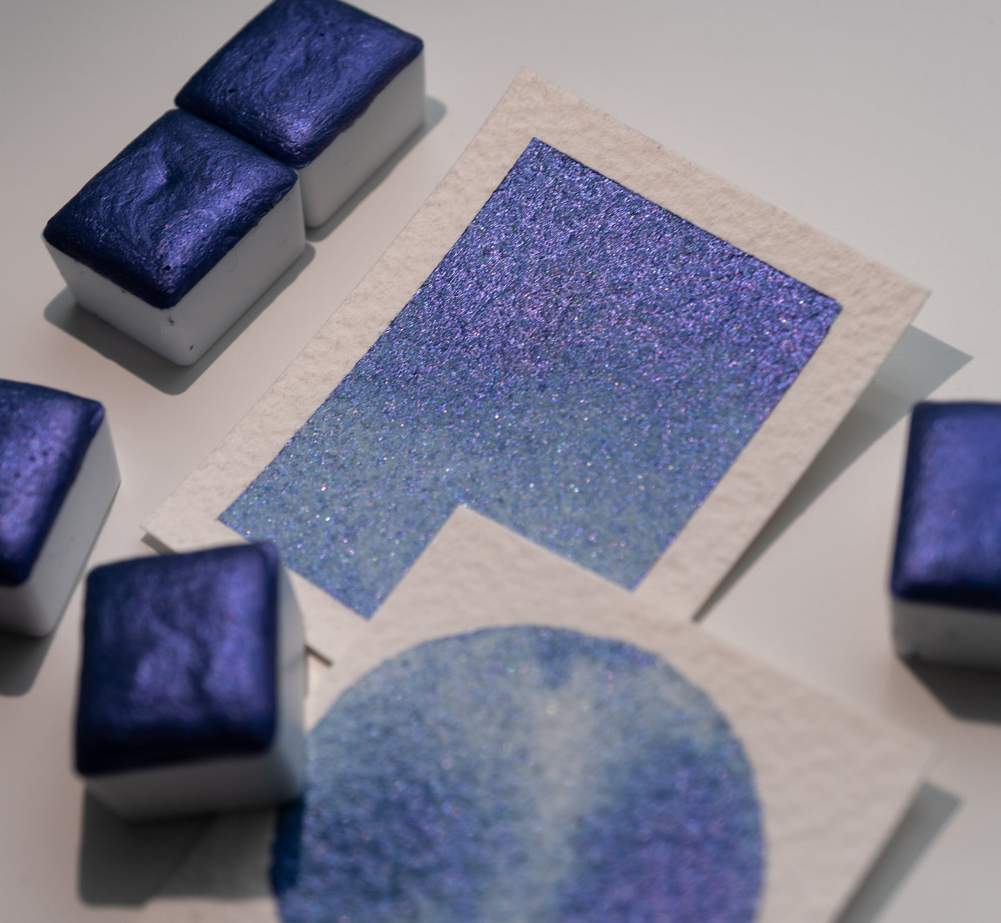 Violet Indigo Shimmer Watercolour