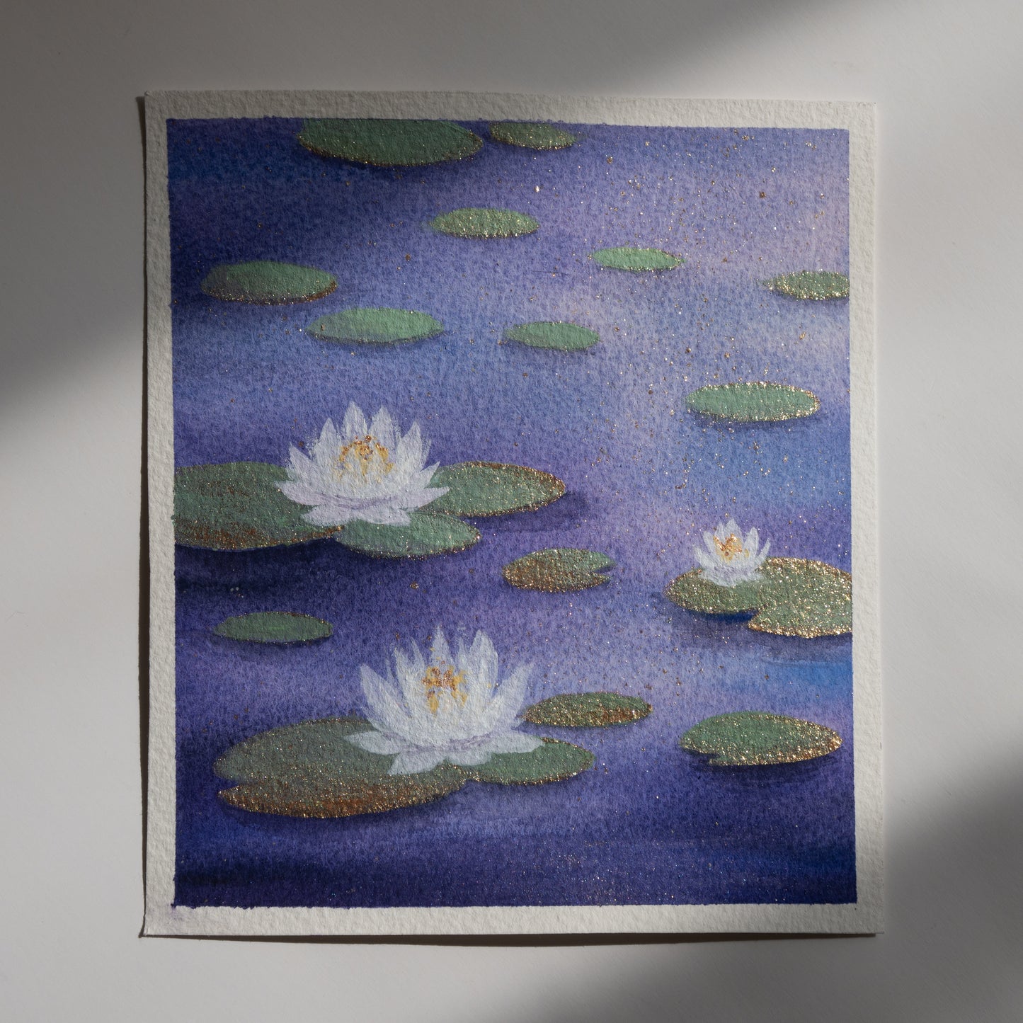 Sparkling Water Lilies - Original Painting