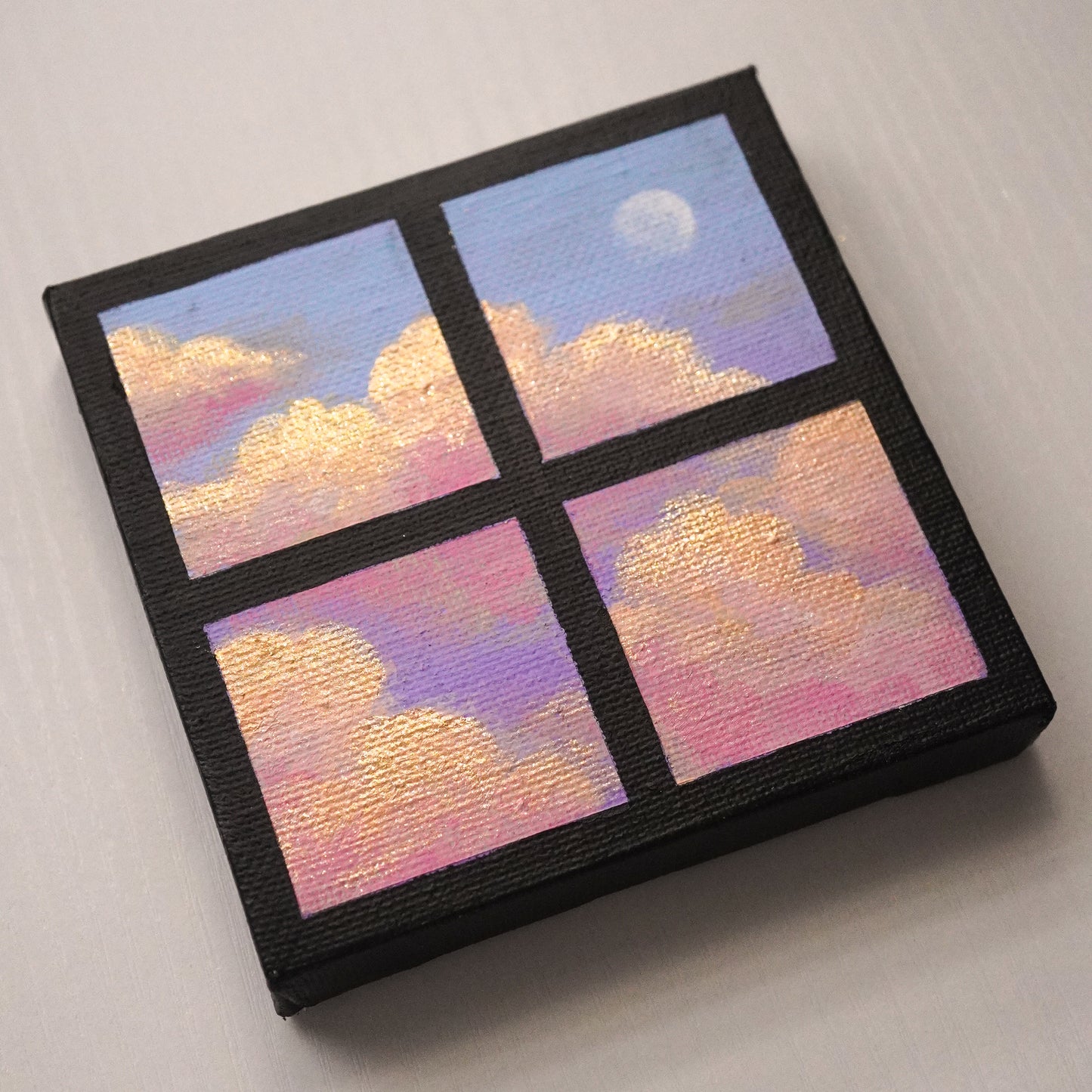 'Magical Sunset' - Original Mini Acrylic Painting