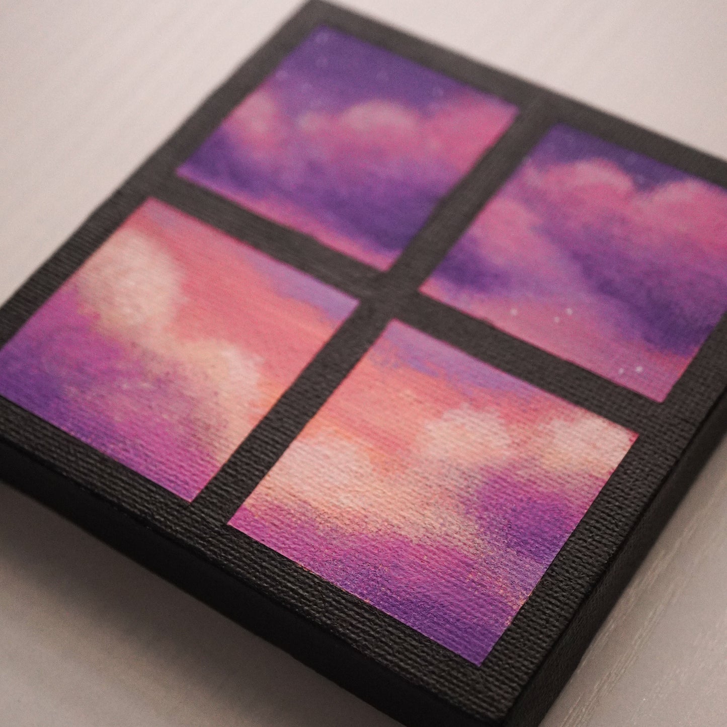 Dreamy Clouds - Original Mini Acrylic Painting