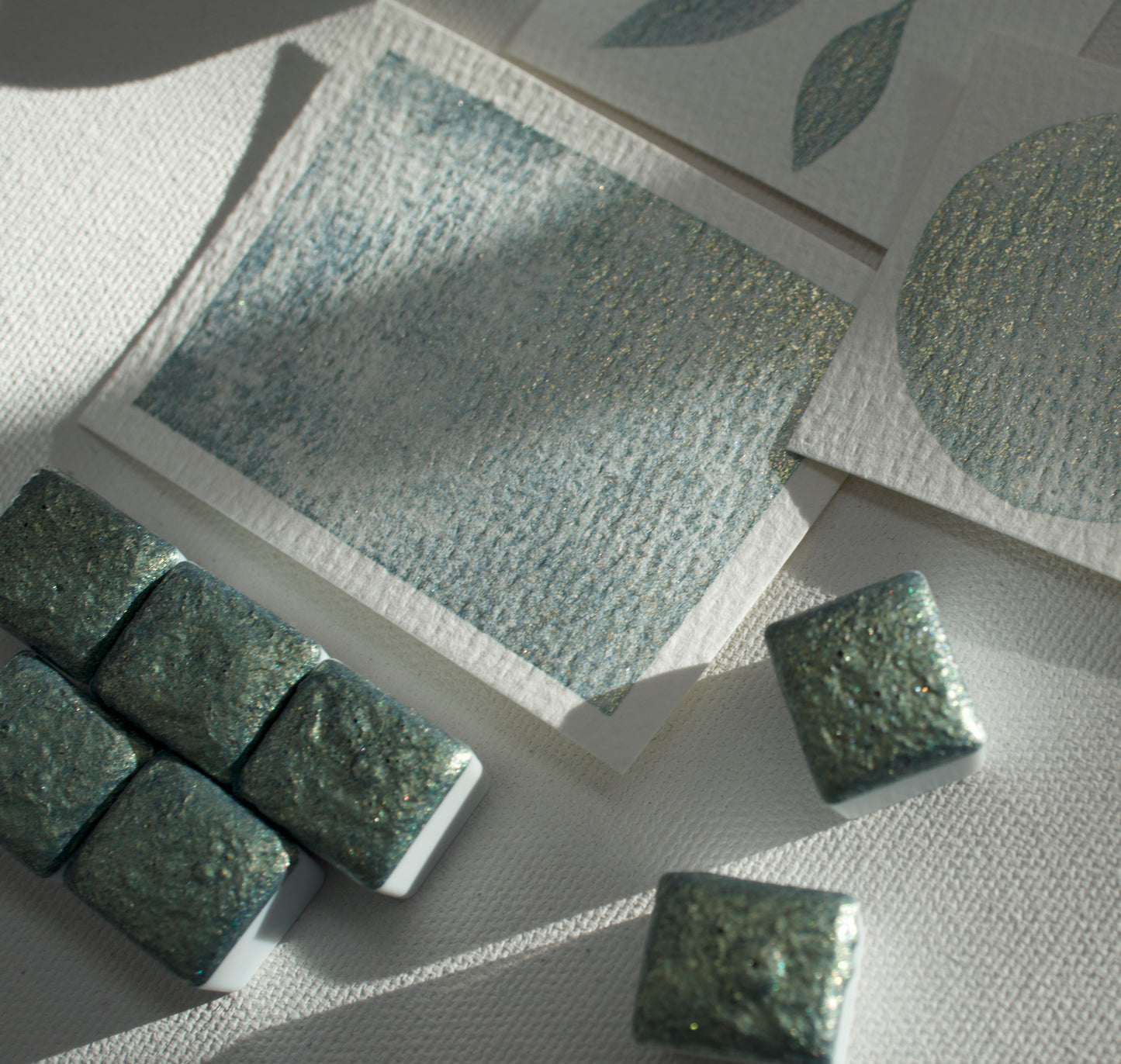 Sage Sparkle - Handmade Watercolor Paint
