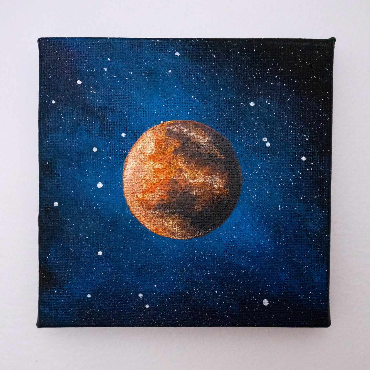Sparkling Mars - Original Mini Acrylic Painting