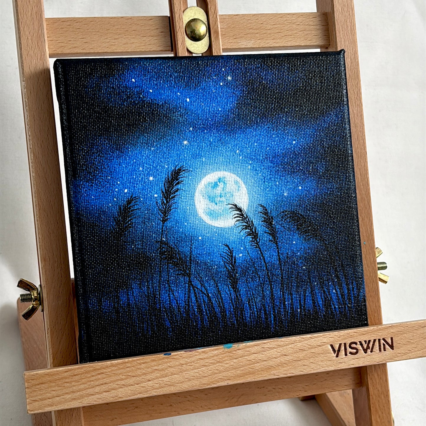 Moonlight Scenery - Mini Original Painting