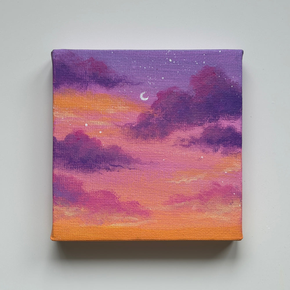 Nostalgic Sunset #4 - Mini Painting