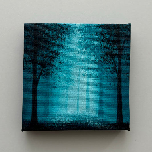 Green Forest - Mini Original Painting