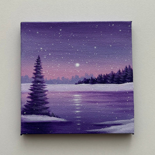 Snowy Scenery - Mini Original Painting