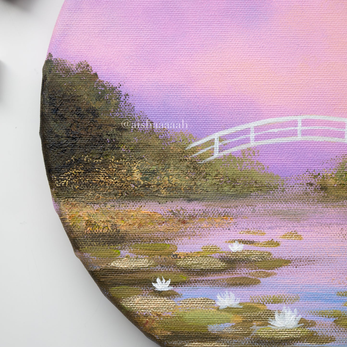 Sparkly Lily Pond - Original Painting