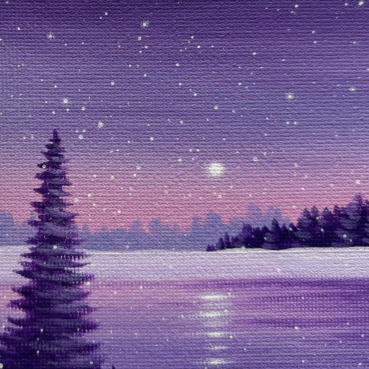 Snowy Scenery - Mini Original Painting