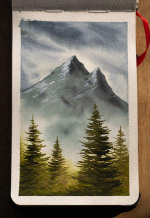 
                  
                    Glowing Trees Watercolor Painting
                  
                