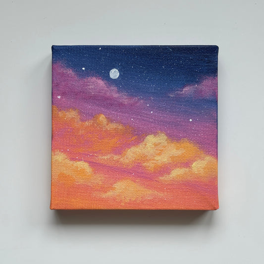 Nostalgic Sunset #3 - Mini Painting