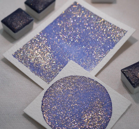Starry Night Sparkle Watercolor