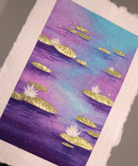 Sparkly Lily Pads - Original Painting