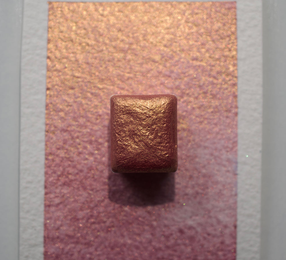 Red Gold Shimmer Watercolour