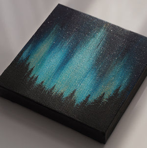 
                  
                    Blue & Green Northern Lights Mini - Original Acrylic Painting
                  
                