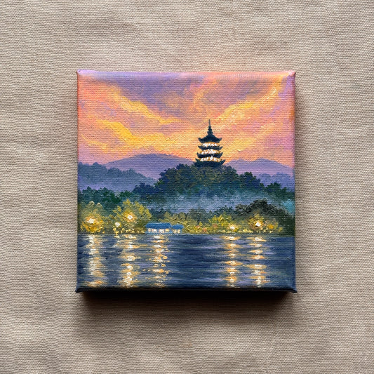 Sunset in Hangzhou, China