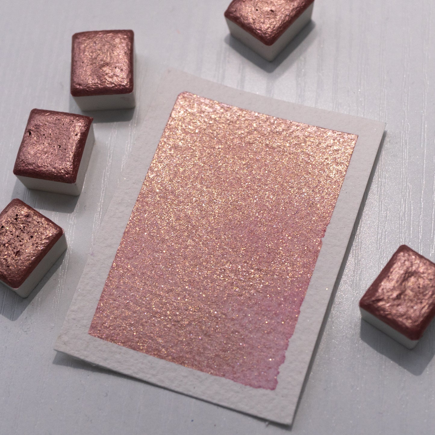 
                  
                    Rose Gold Shimmer Watercolour
                  
                