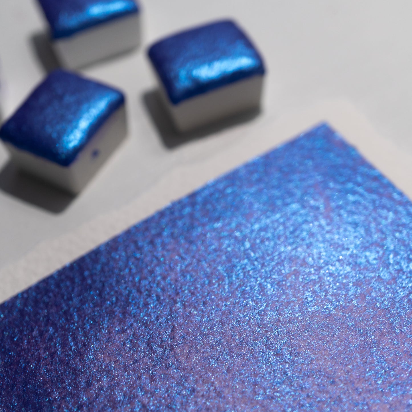 Lilac Blue Shimmer Watercolour