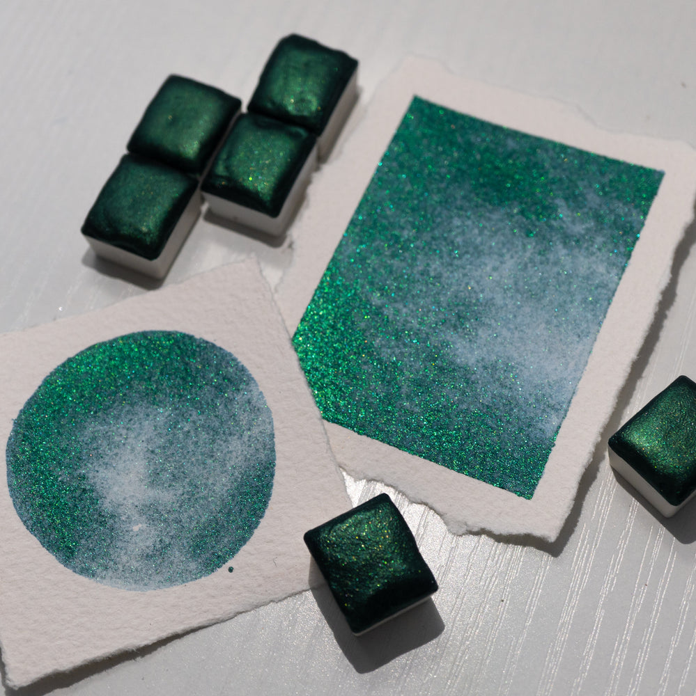 
                  
                    Enchanted Green Shimmer Watercolour
                  
                