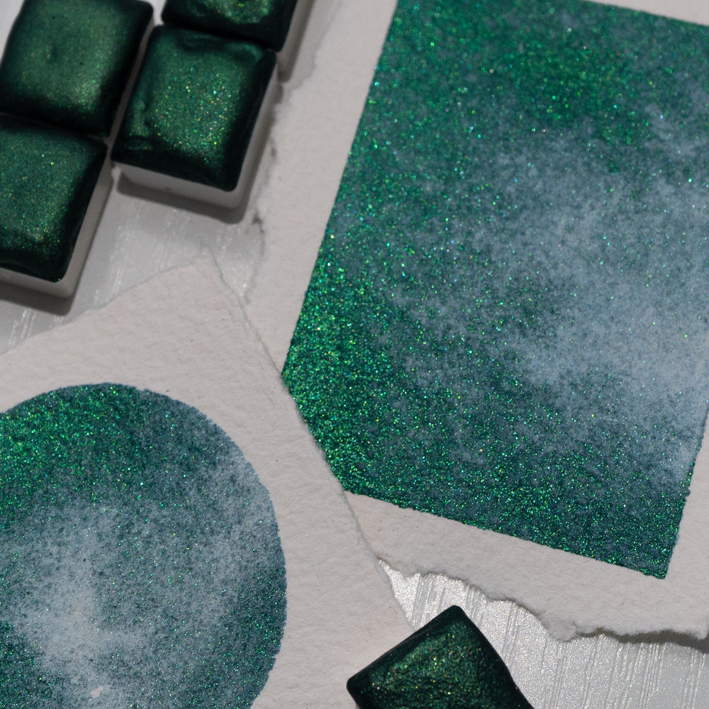 
                  
                    Enchanted Green Shimmer Watercolour
                  
                