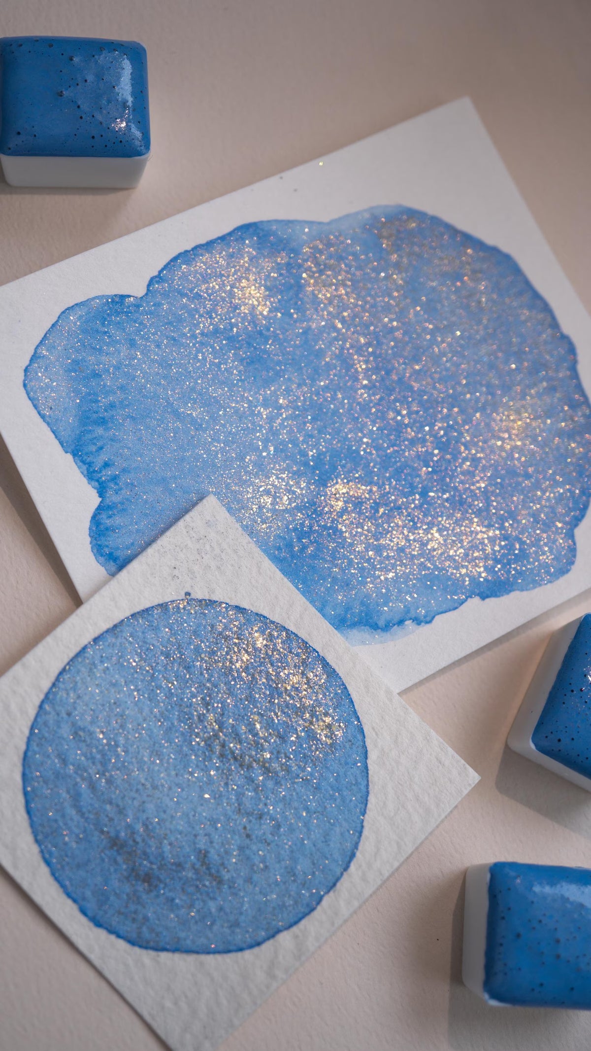 Cornflower Blue - Shimmer Watercolor