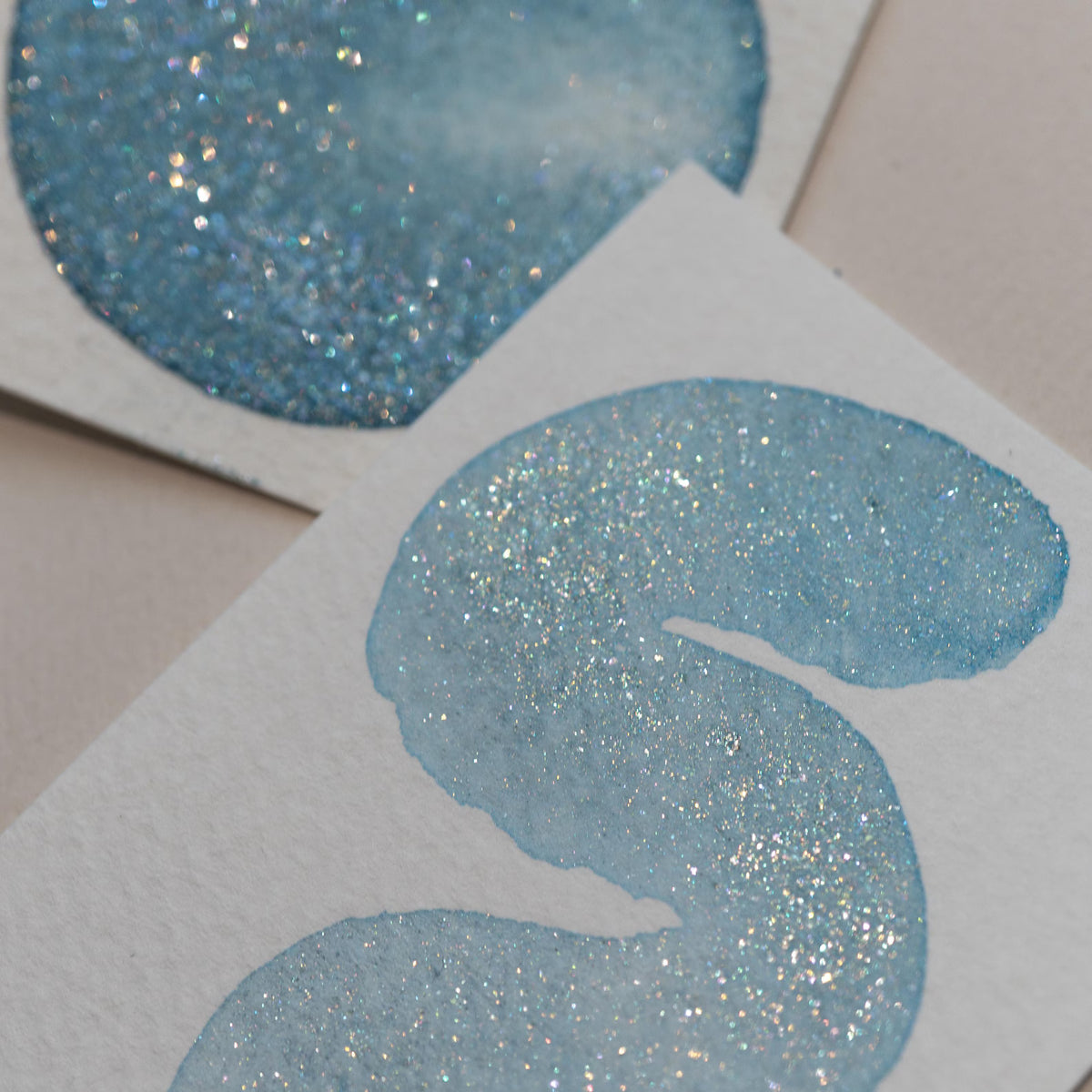 Frosted Waves - Shimmer Watercolor