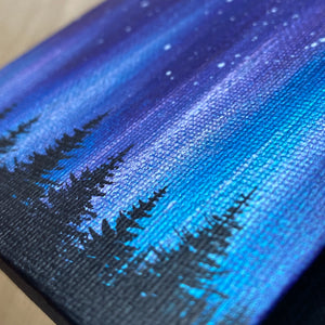 
                  
                    Northern Lights Acrylic Painting - Turquoise Purple
                  
                