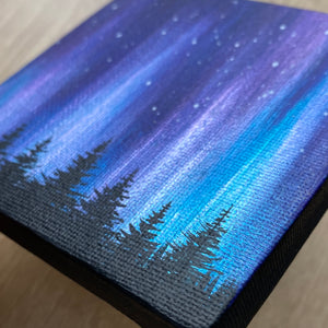 
                  
                    Northern Lights Acrylic Painting - Turquoise Purple
                  
                