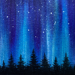 
                  
                    Northern Lights Acrylic Painting - Turquoise Purple
                  
                