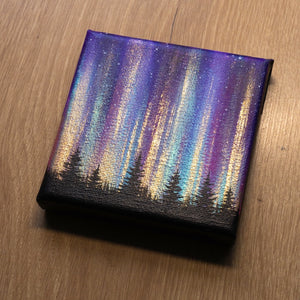 
                  
                    Northern Lights Acrylic Painting - Colorful Lights
                  
                