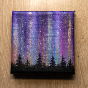 
                  
                    Northern Lights Acrylic Painting - Colorful Lights
                  
                