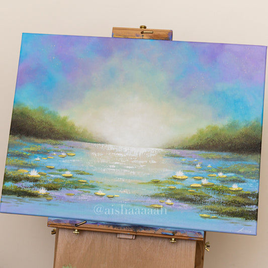 Lily Pond Reverie - 18 x 24 inches - Original Painting