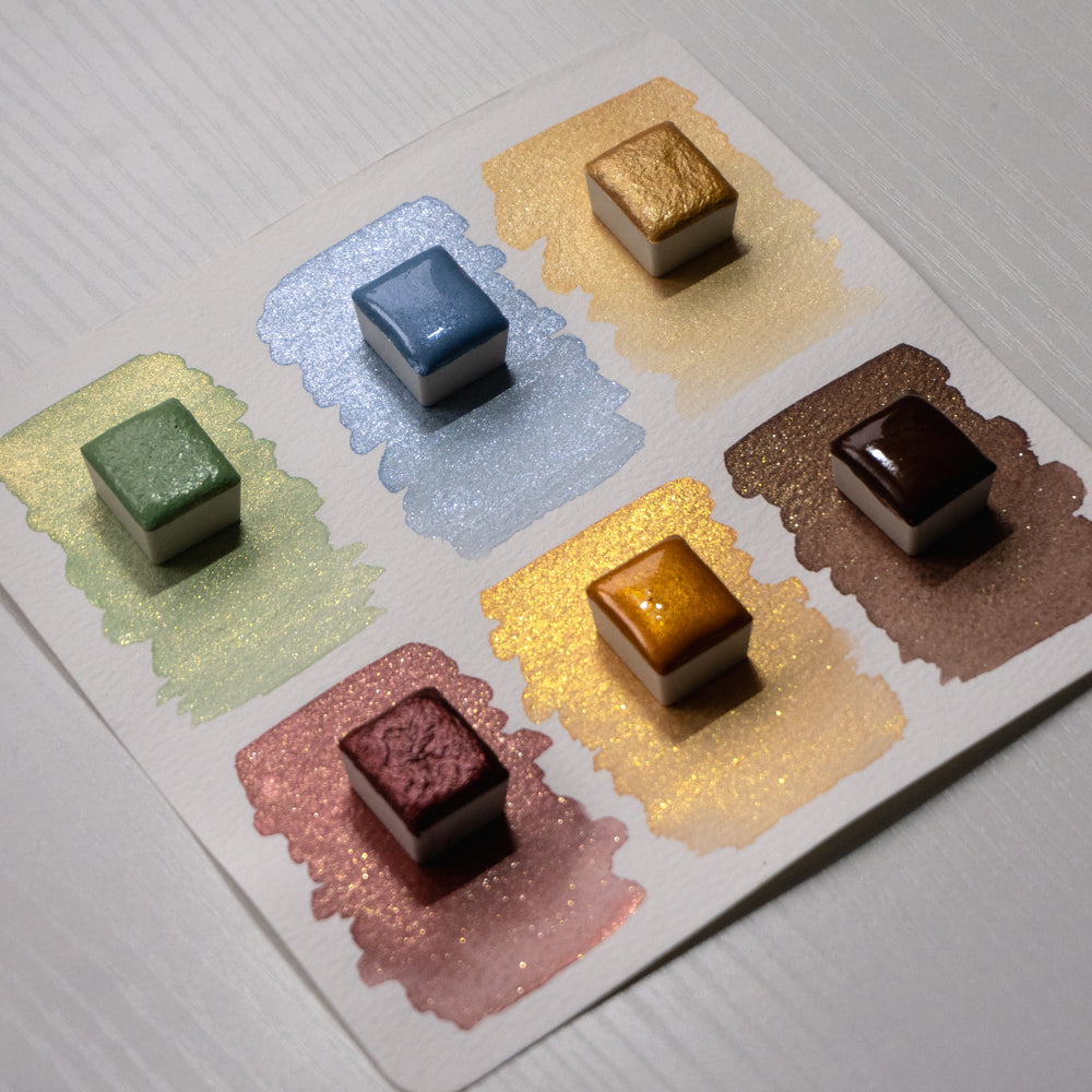 
                  
                    The Nature Sparkles Set - Handmade Watercolor Paint
                  
                
