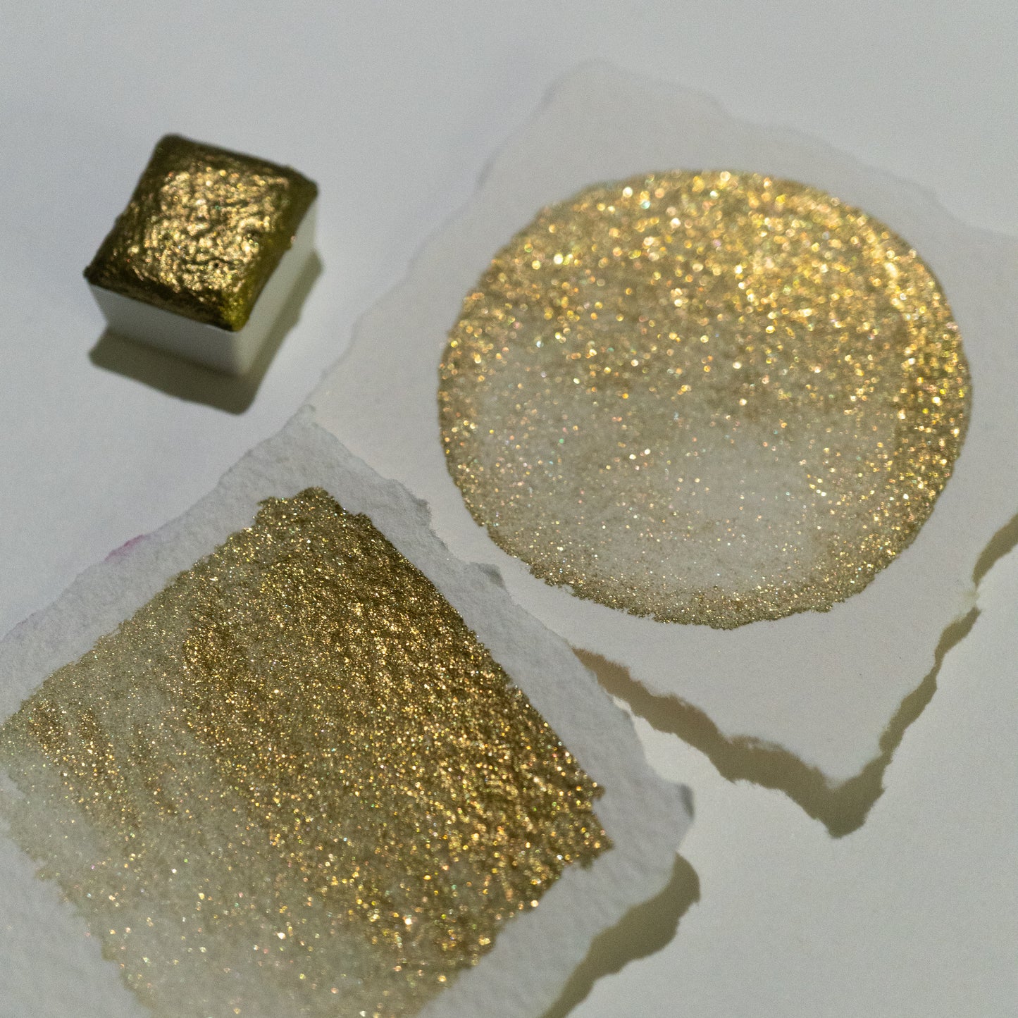 Olive Gold Sparkle