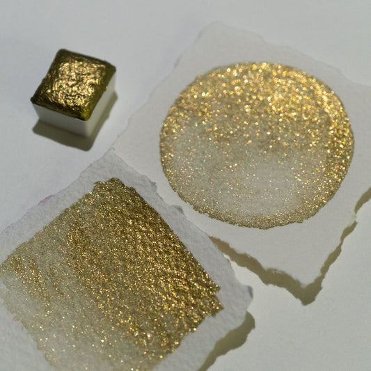 Olive Gold Sparkle