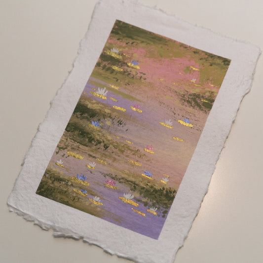 Golden Lilac Dreams - Original Painting