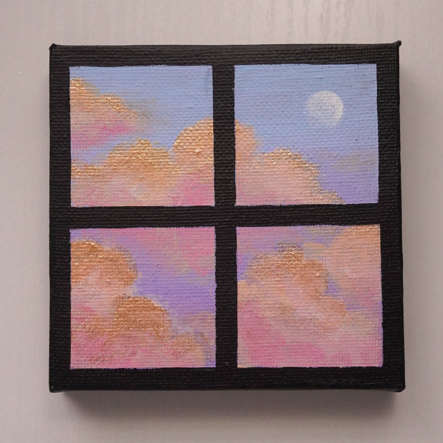 'Magical Sunset' - Original Mini Acrylic Painting