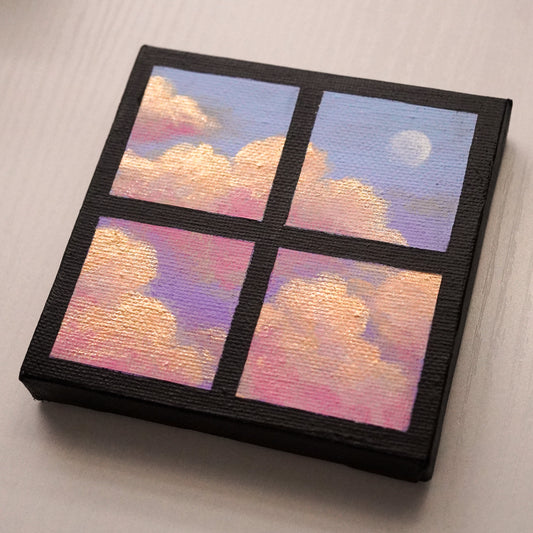 'Magical Sunset' - Original Mini Acrylic Painting