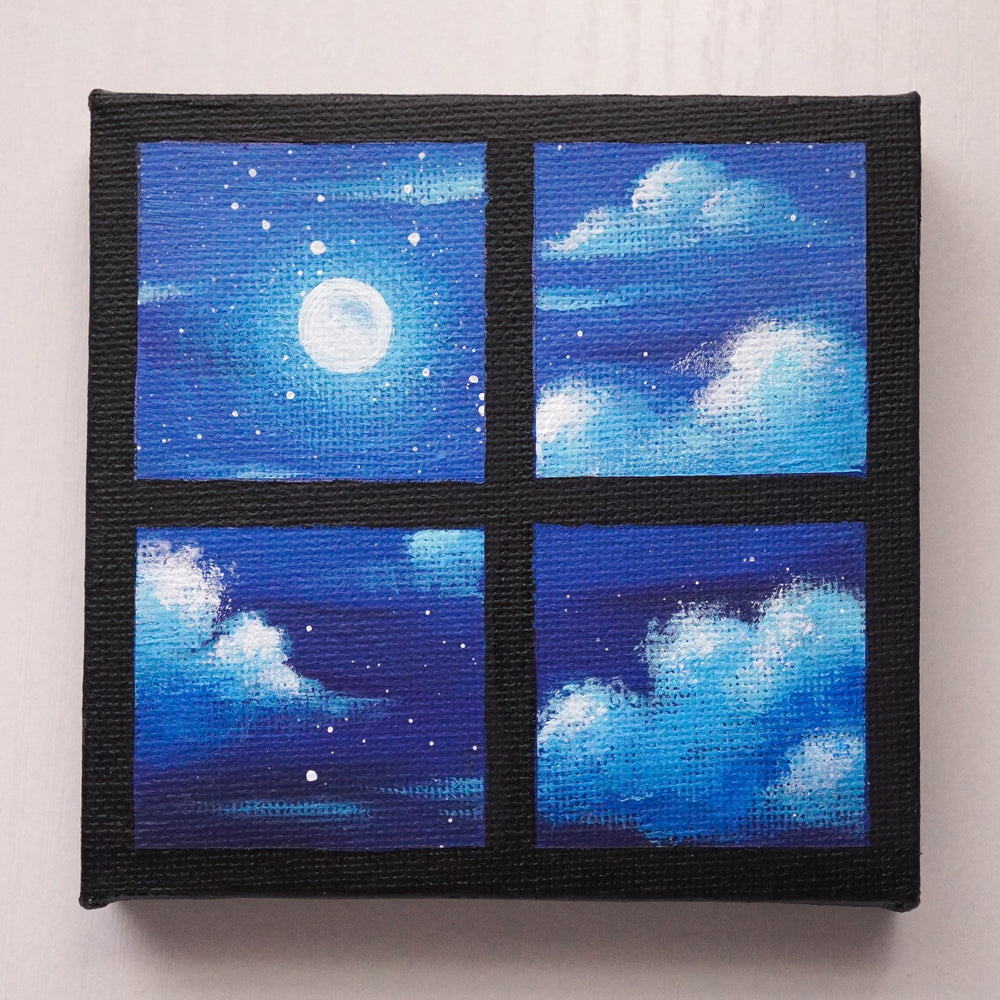 'Dreamy Night' - Original Mini Acrylic Painting