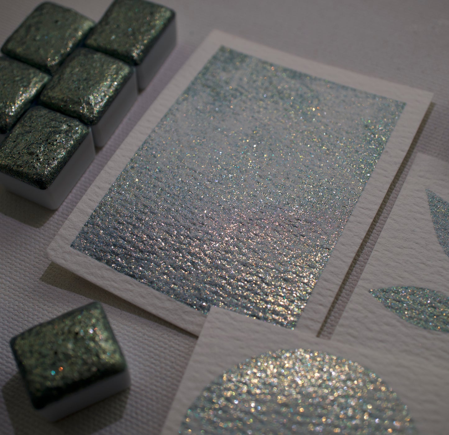 Sage Sparkle - Handmade Watercolor Paint