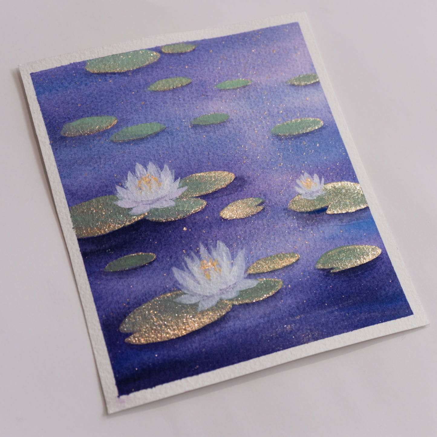 Sparkling Water Lilies - Original Painting