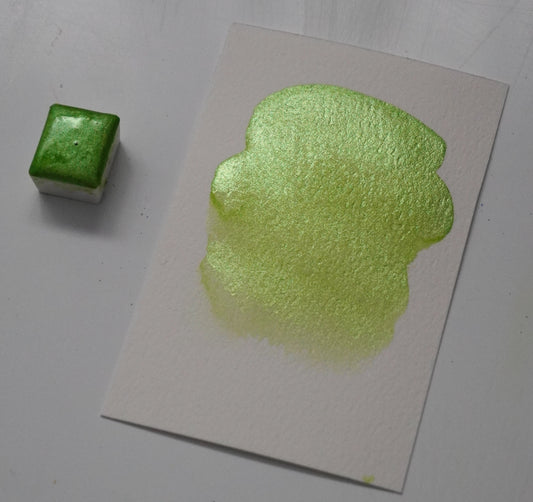 Glowy Apple Green Watercolour