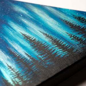 
                  
                    Northern Lights Triangle Canvas - Original Painting
                  
                