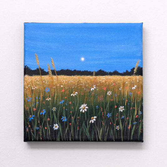 Flower Field Acrylic Painting
