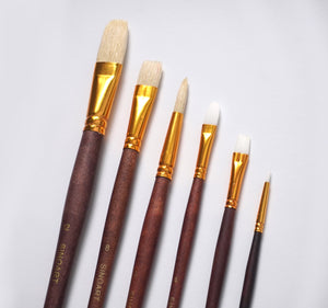 
                  
                    Paint Brush Set for Acrylics, Oil and Watercolors, 6 Piece Brush Set
                  
                