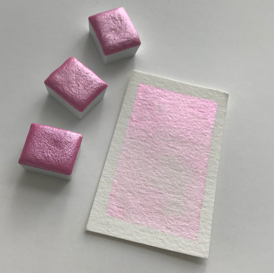 Cotton Candy Pink Watercolour