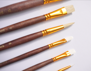 
                  
                    Paint Brush Set for Acrylics, Oil and Watercolors, 6 Piece Brush Set
                  
                